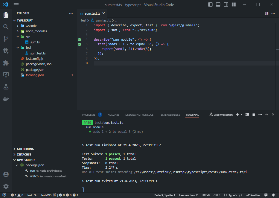 Mein Visual Studio Code Setup